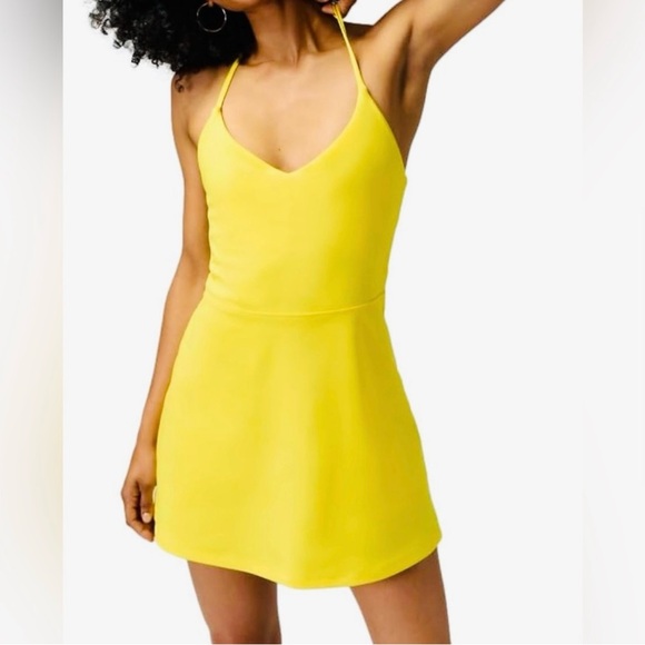 NWT Spiritual Gangster Jet Active Dress in Sunflower Yellow Sz XL/ retail $118 - Picture 3 of 5